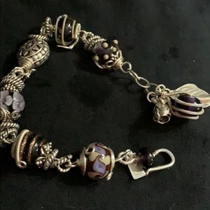 Sterling silver and handmade glass beads